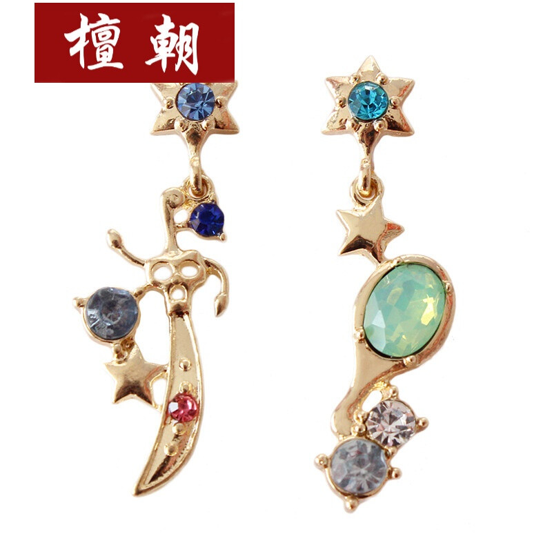 日系美少女战士系列天海绿耳环 源头工厂批发，为闺蜜女友甄选珠宝首饰